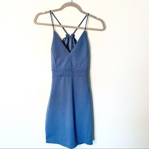Blue bodycon dress